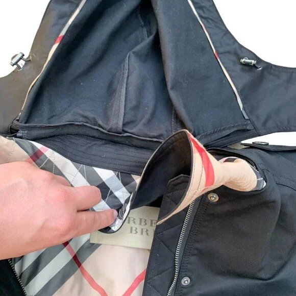 RARE Supernova Burberry Jacket Burberry 3 In 1 Jacket Bomber Vest Size 8 - Picture 11 of 16